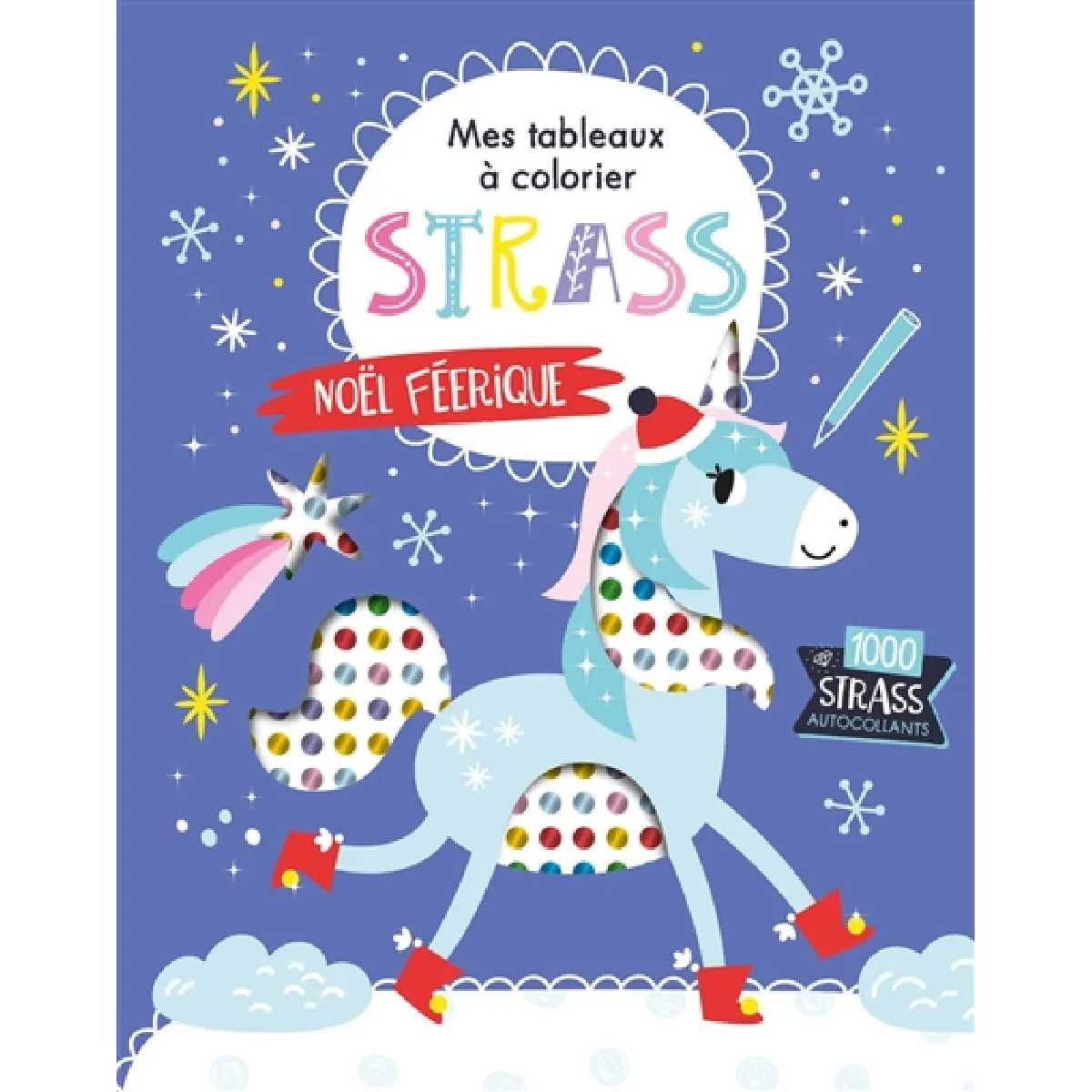 Noël féerique : 1.000 strass autocollants