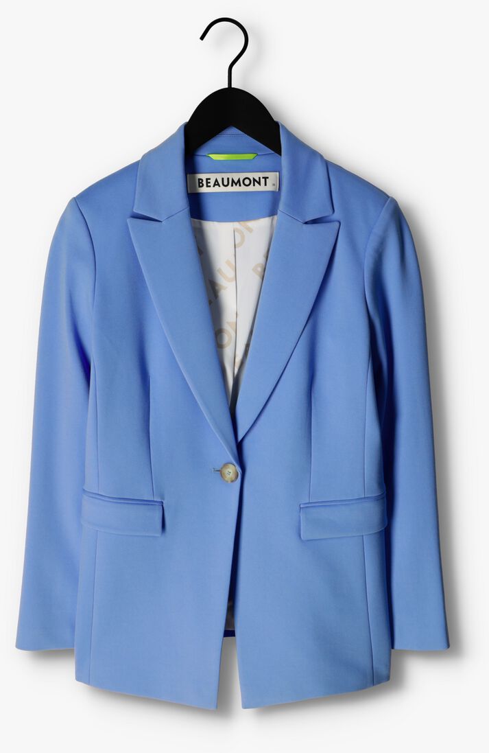 BEAUMONT lichtblauwe beaumont blazer blazer midlong double jersey