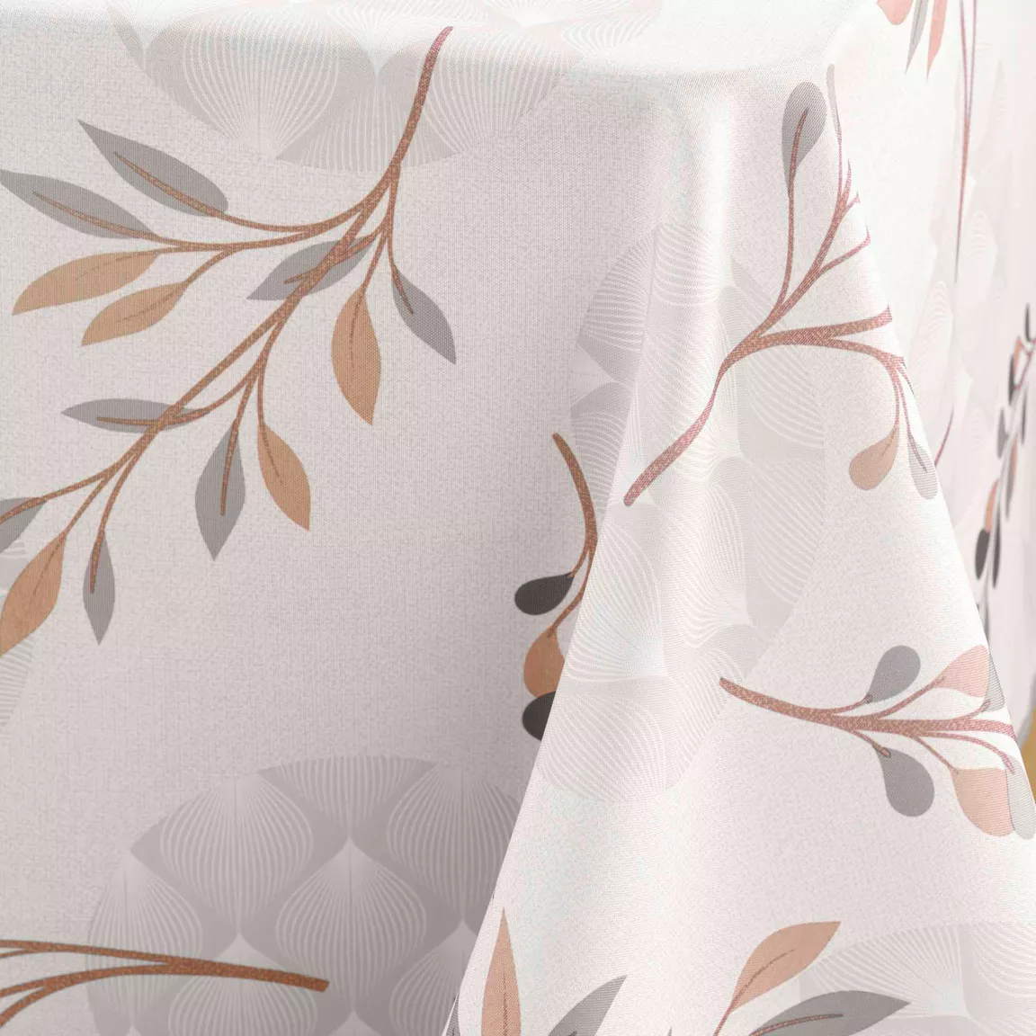 Nappe rectangulaire anti tache (150 x 240 cm) Manola Ecru