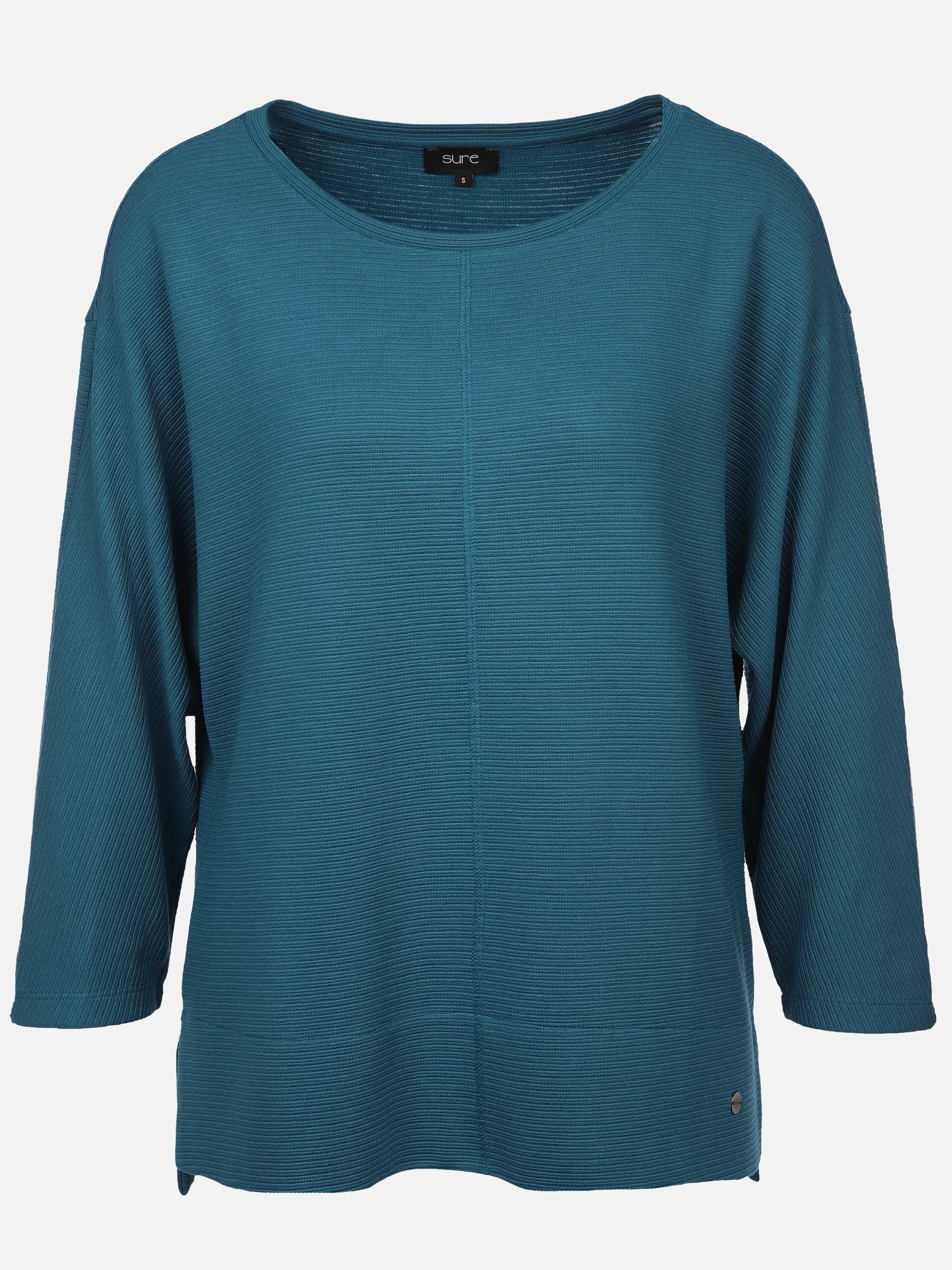 Damen Ottoman Shirt in Ripp-Optik