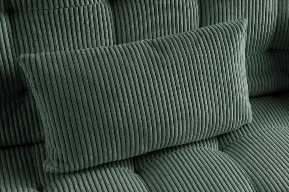 Modernes Schlafsofa JAZZ 190cm grün Cord 3-Sitzer Couch