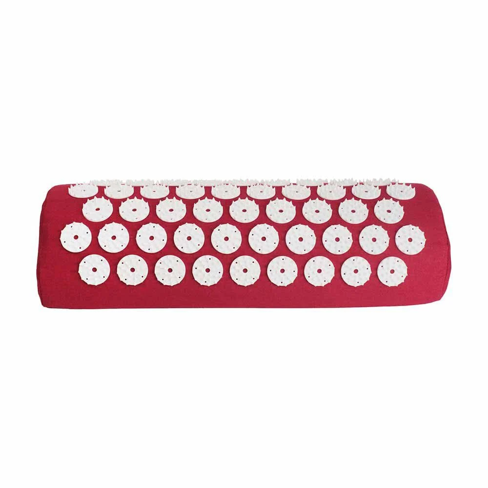 Coussin acupression rouge et blanc