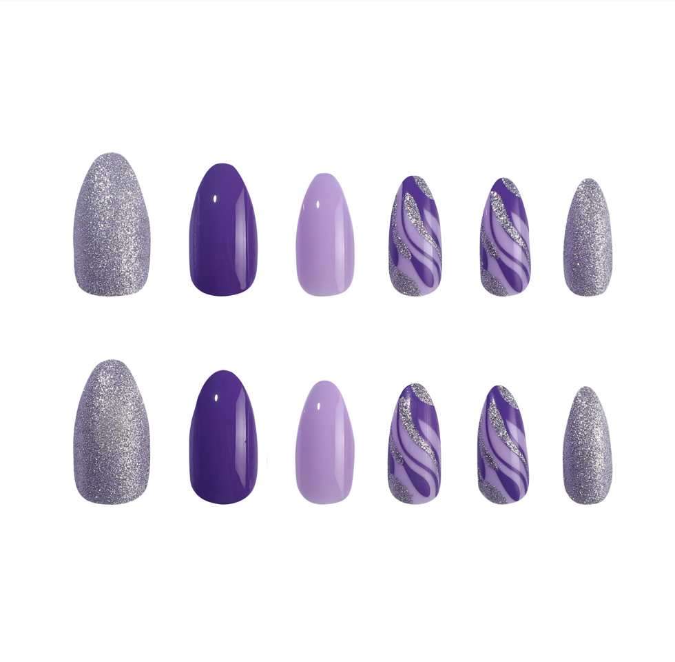 Dashy Nails - Purple Swirl