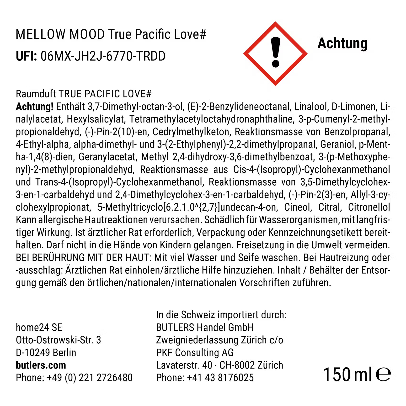 MELLOW MOOD Raumduft True Pacific Love