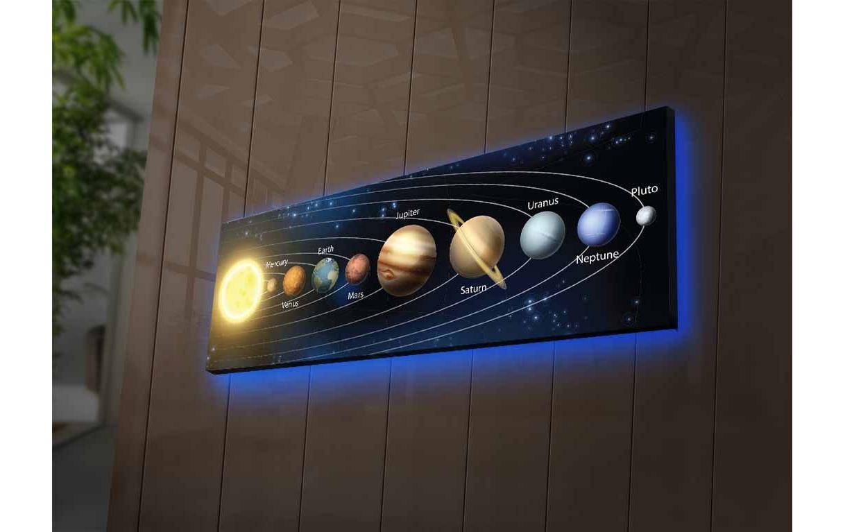 Wandbild »Wallxpert Planeten 30 x 90 cm« Bilder von Planeten