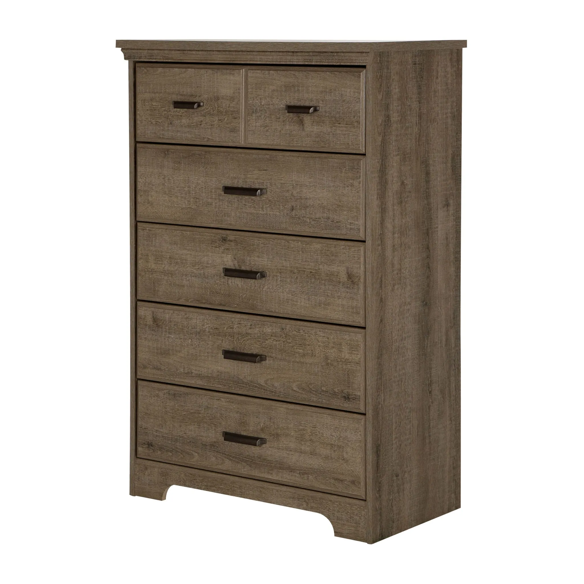 South Shore Commode 5 Tiroirs - Versa Chêne Vieilli