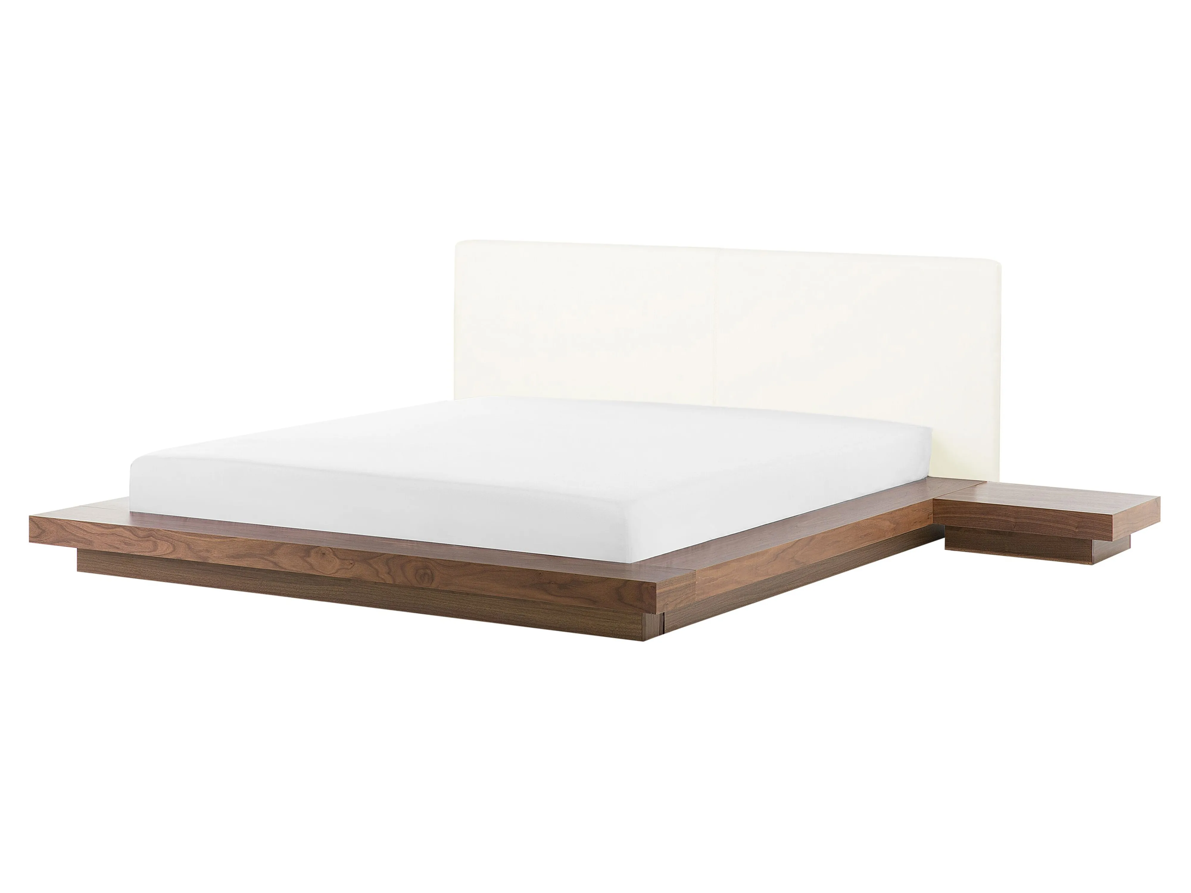 Waterbed Kunstleer ZEN 160 x 200 cm Bruin essenhout