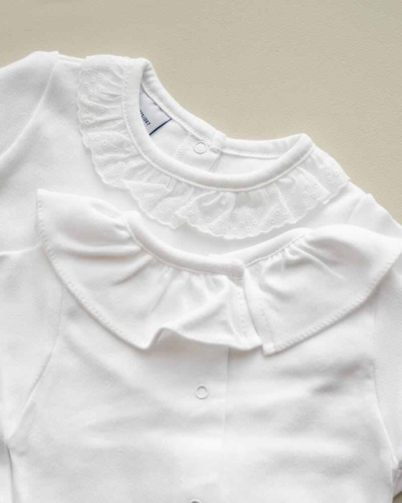 Body Eyelet Collar White - Babidu - Rumpetroll