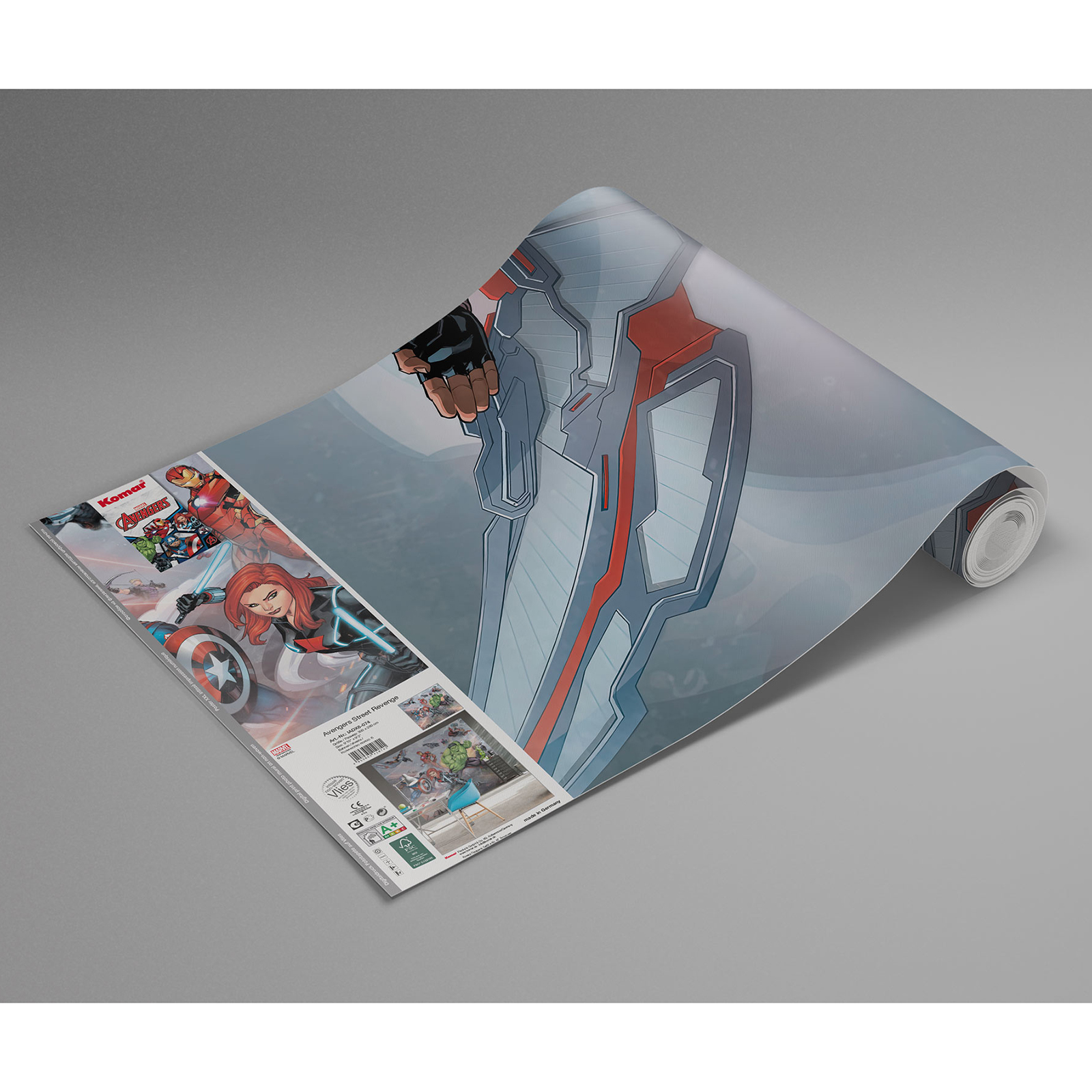 Vlies-Fototapete AVENGERS STREET REVENGE - 300x280 cm