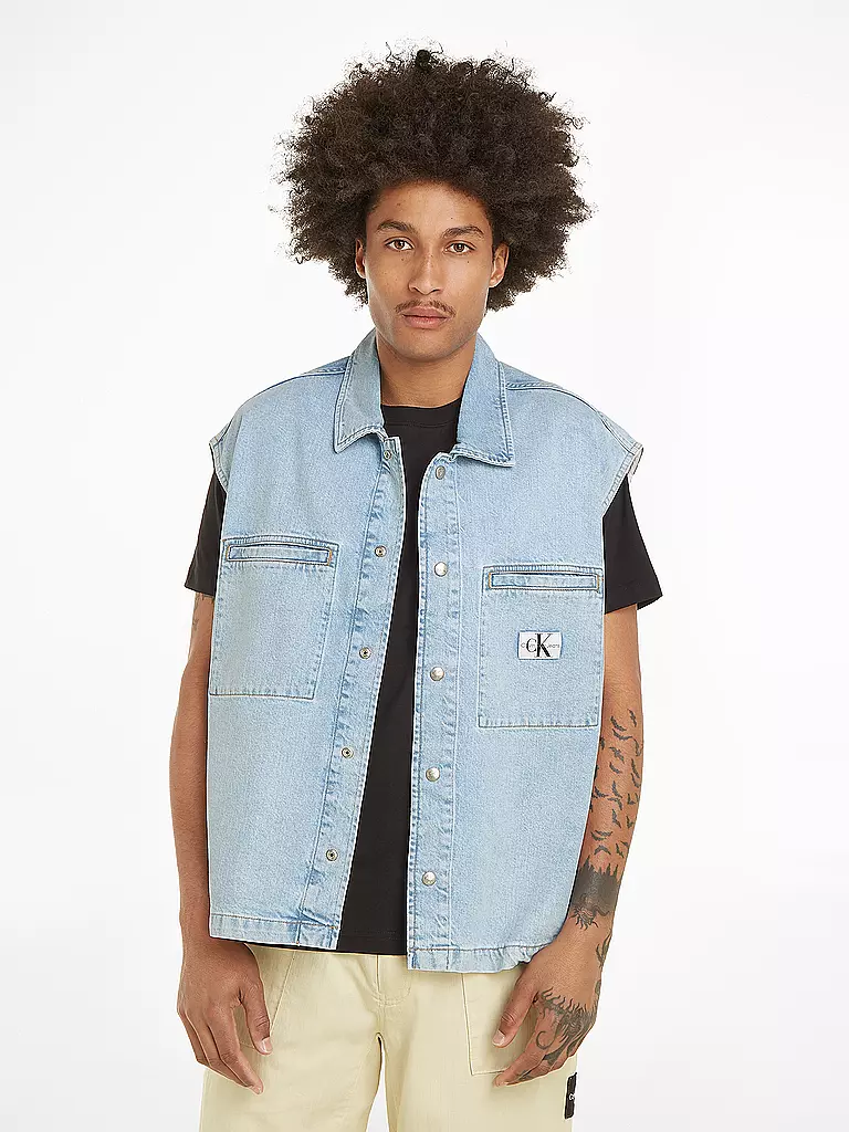 CALVIN KLEIN JEANS Jeanshemd hellblau