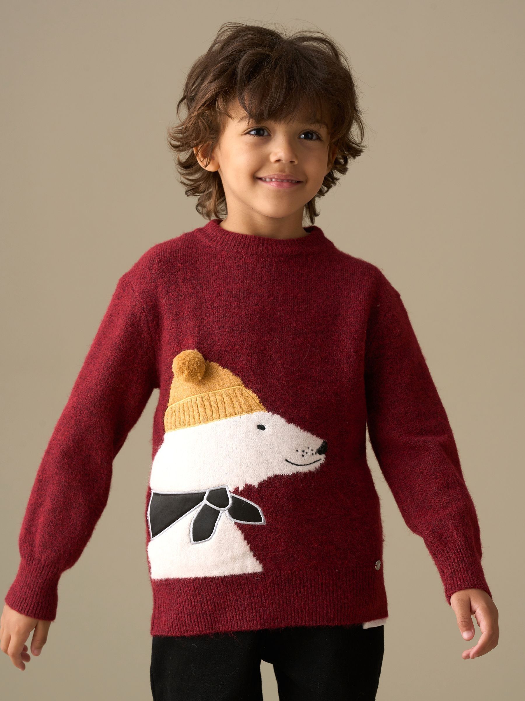 Rood - Angel & Rocket Erik-trui met print