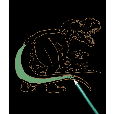 Coppenrath Verlag Metallic-Malen (mit Metallic-Buntstiften) - T-Rex World