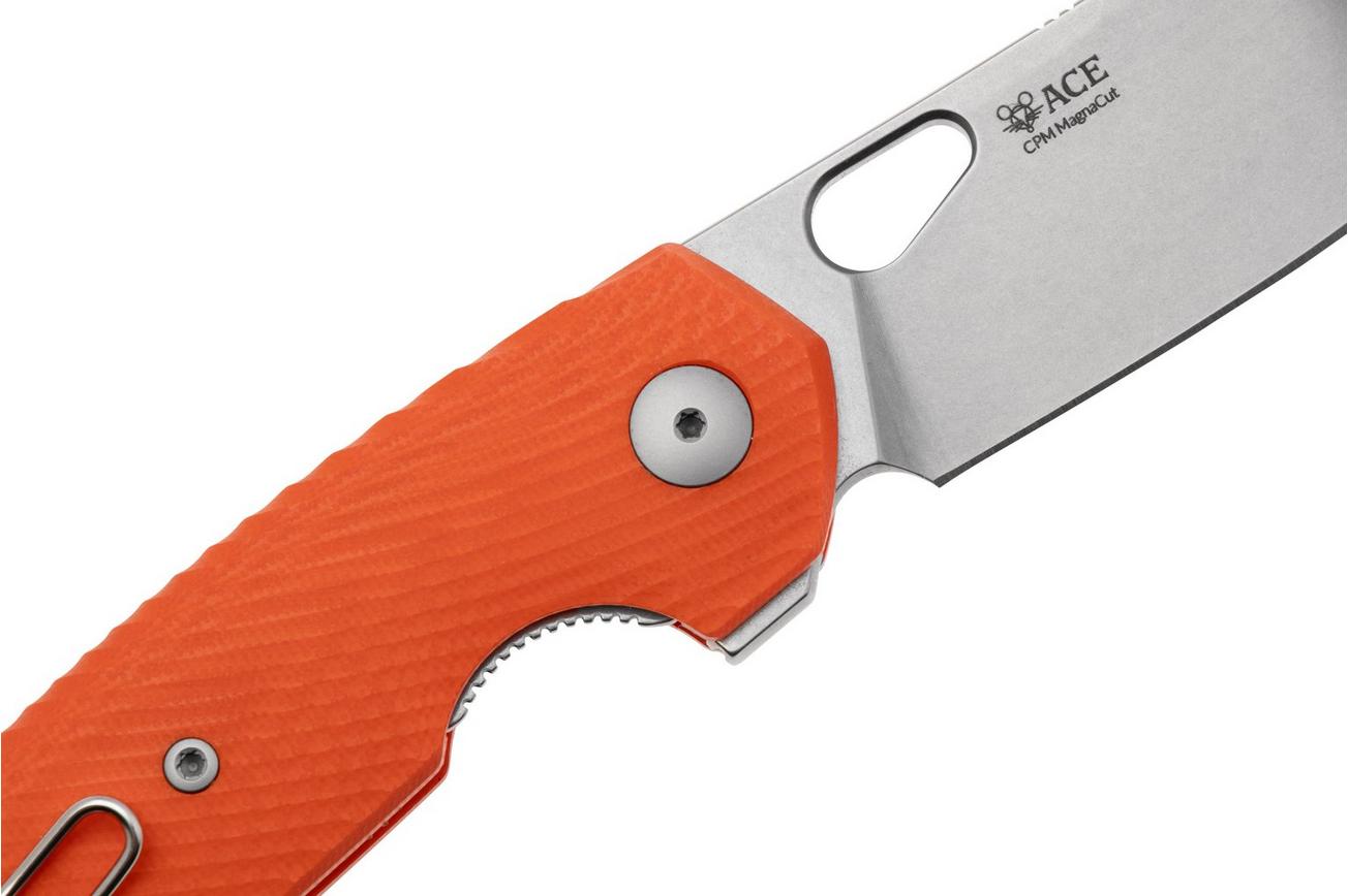 GiantMouse ACE Jagt, CPM Magnacut, Orange G10, zakmes