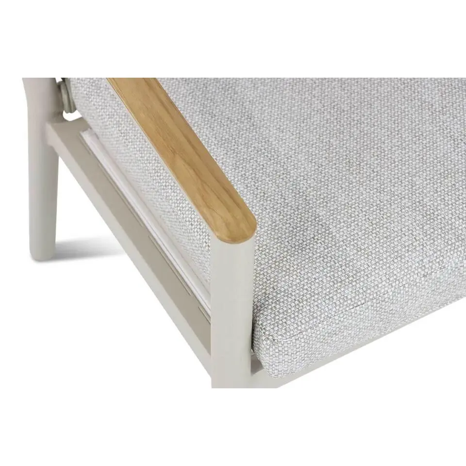 Tuinset 4 personen 125 cm Aluminium/rope Taupe Coco Sevilla/Ancona