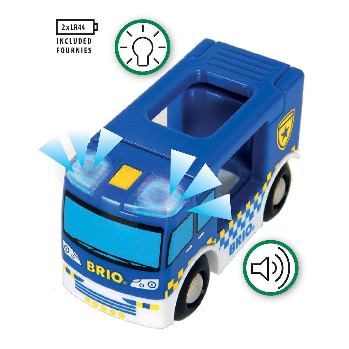 BRIO Spiel Polizeiwagen mit Licht und Sound