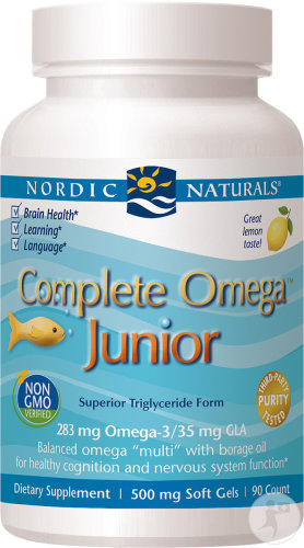 Nordic Naturals Complete Omega Junior Goût Citron 90 Gélules