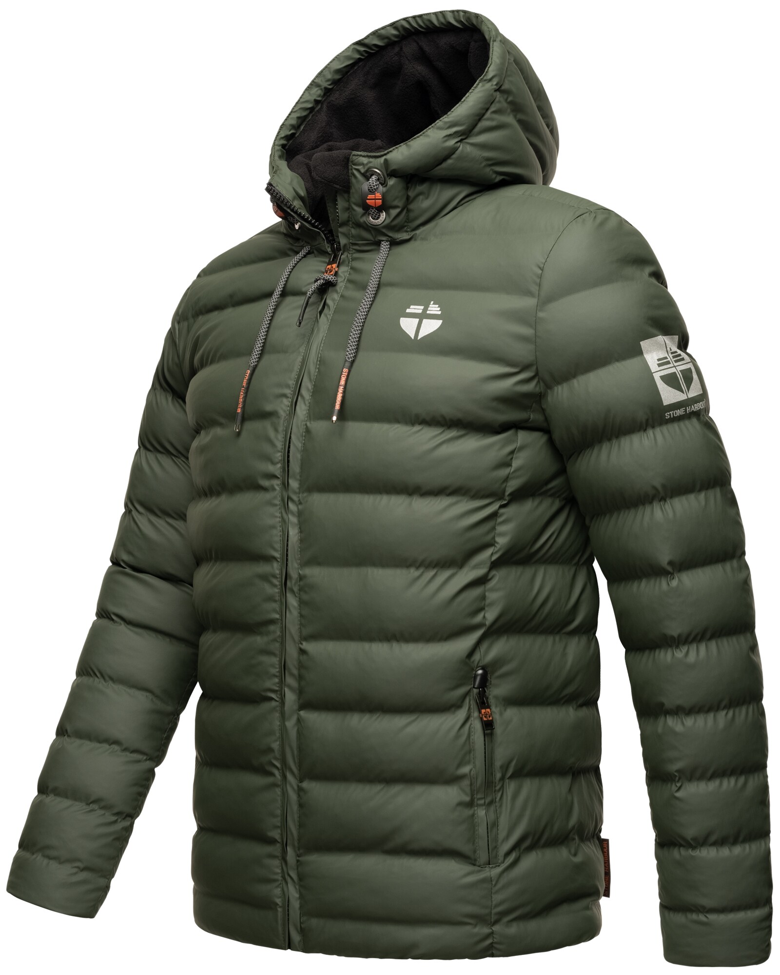 STONE HARBOUR Herren Winterjacke Wasserdichte Gesteppte Winter Regenjacke Zaharoo