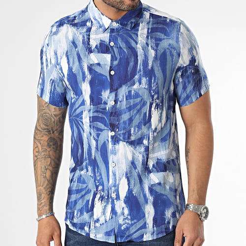 Chemise Manches Courtes Bleu