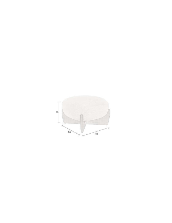Dutchbone Emilius poef beige