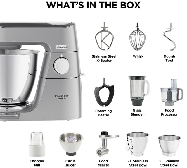 Kenwood Titanium Chef Baker XL køkkenmaskine