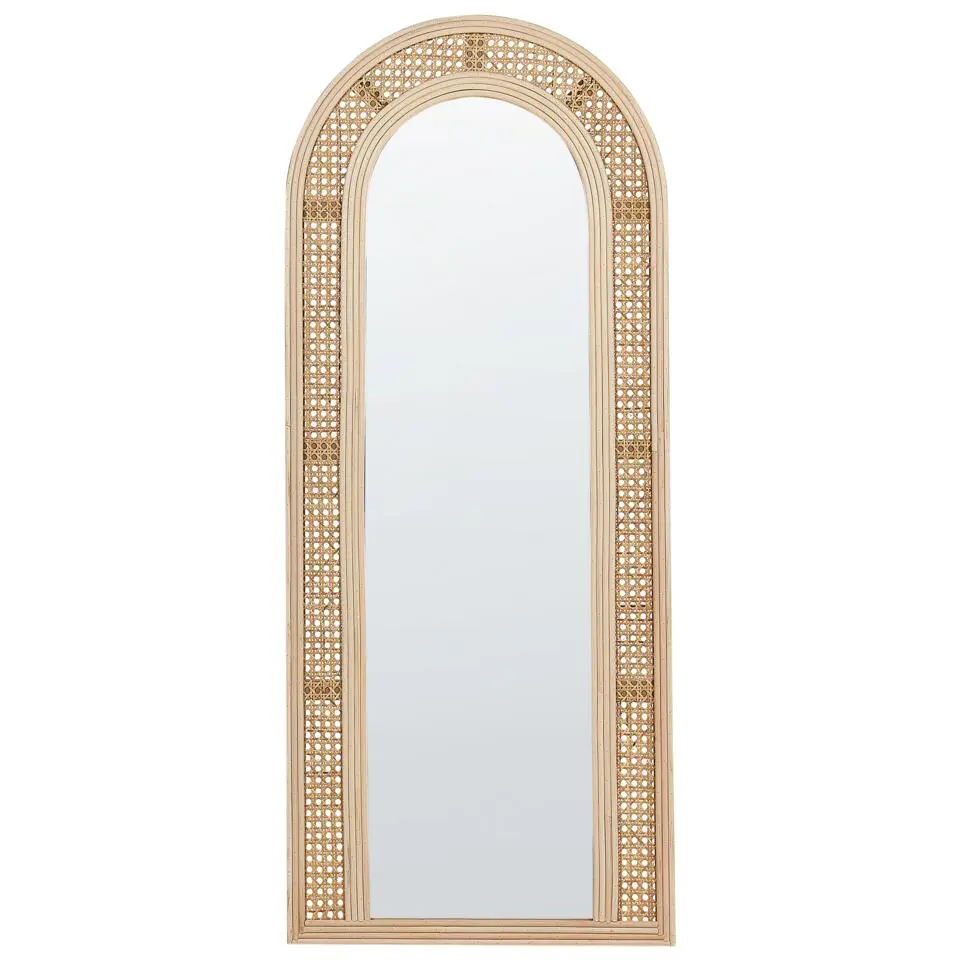 FRANEY - Wandspiegel - Naturel - Rotan