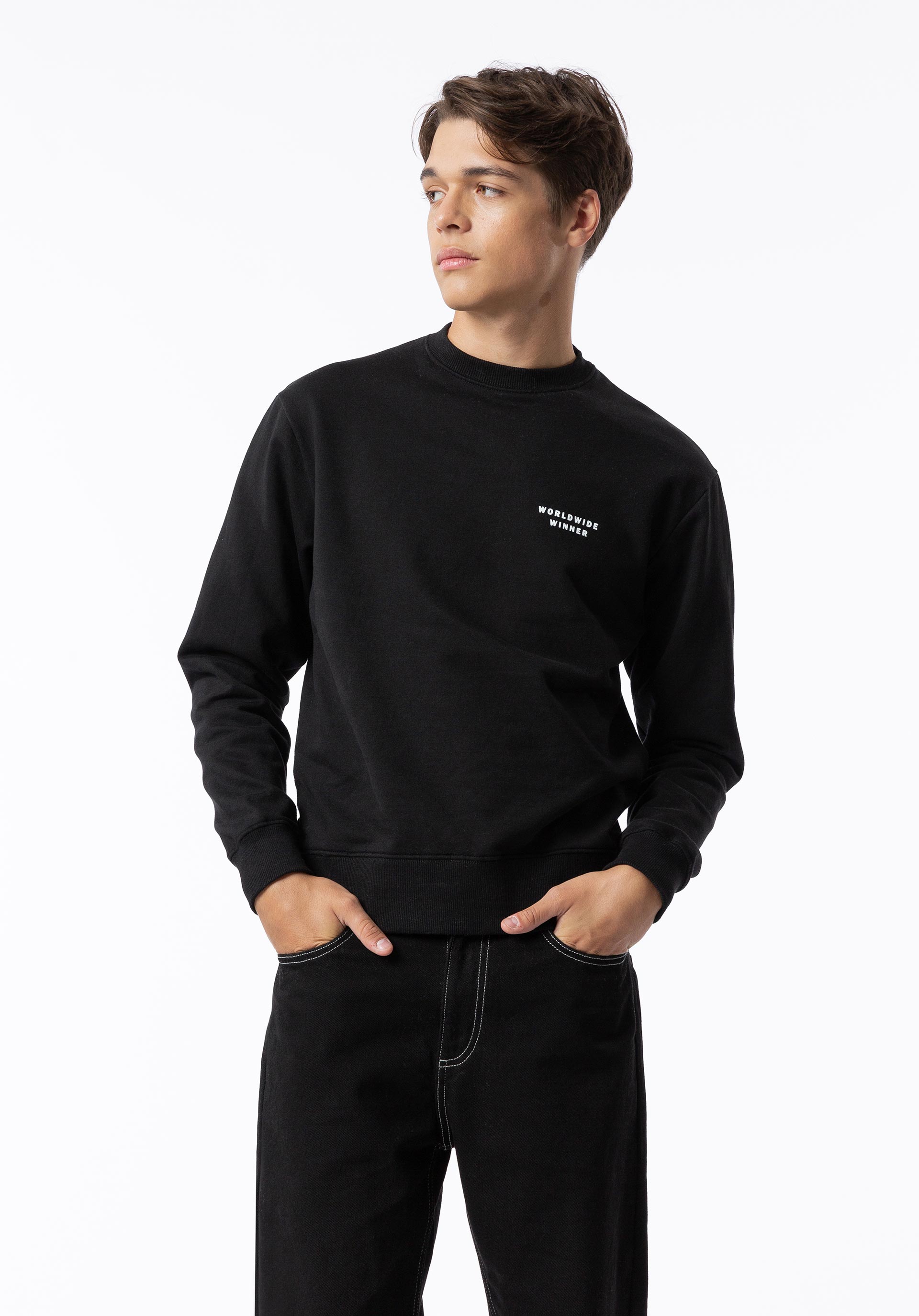 Sweatshirt com Estampado nas Costas