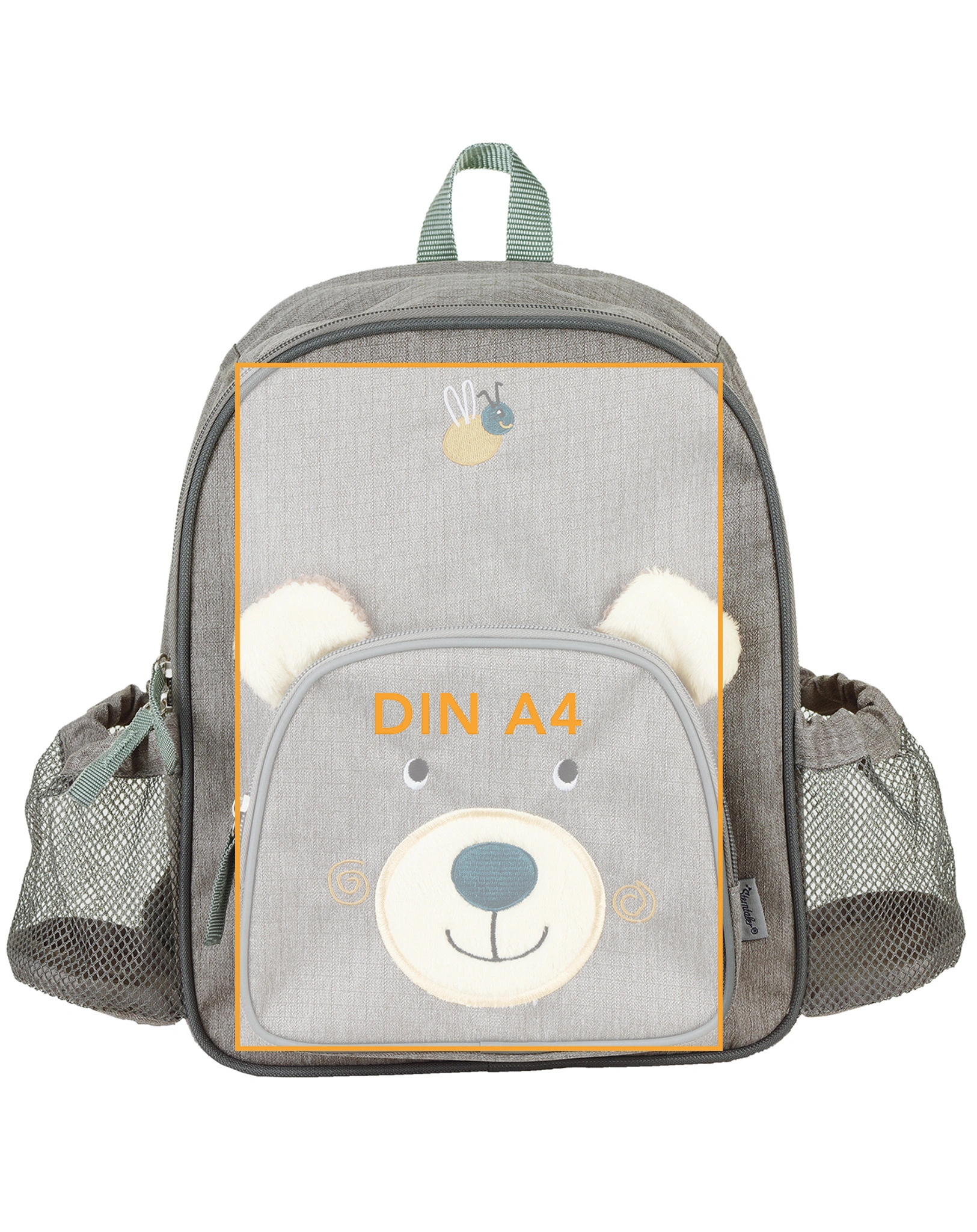 Funktions-Kinderrucksack BÄR BEN (30x24) in grau