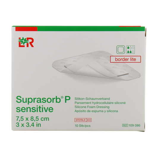 Suprasorb P Sensitive Pansements Hydrocellulaires siliconés