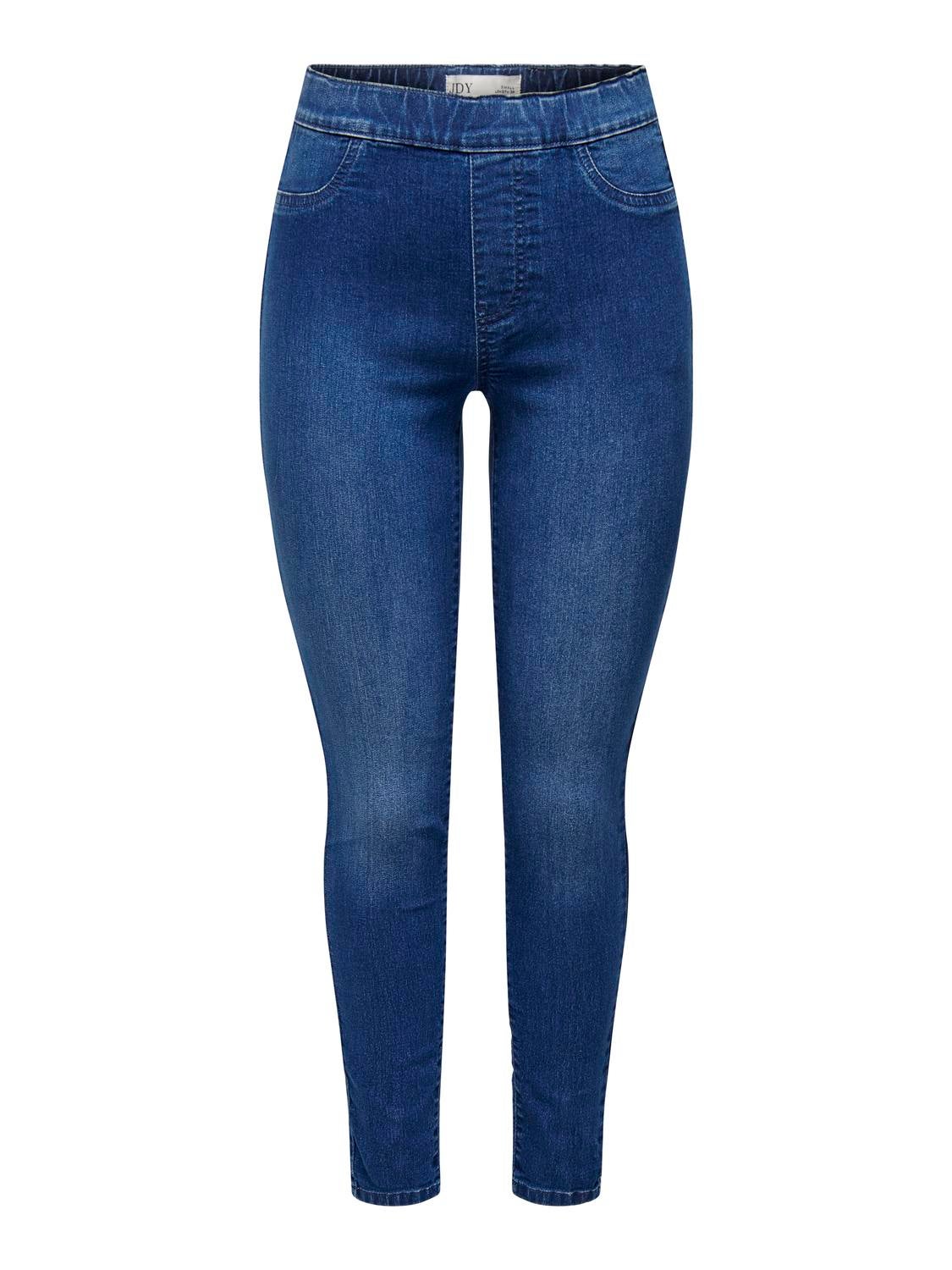 JDYNALINA Hohe Taille Slim Fit Jeggings Medium Blue Denim