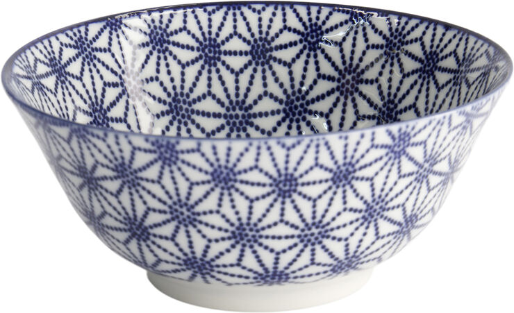 Tokyo Design Studio Nippon Blue Tayo Bowl 15.2x6. 7cm Star Blue/white