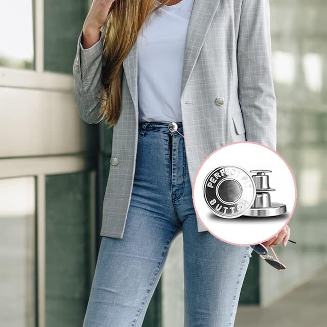 Aftagelige jeansknapper 10-pak Mode Jeans