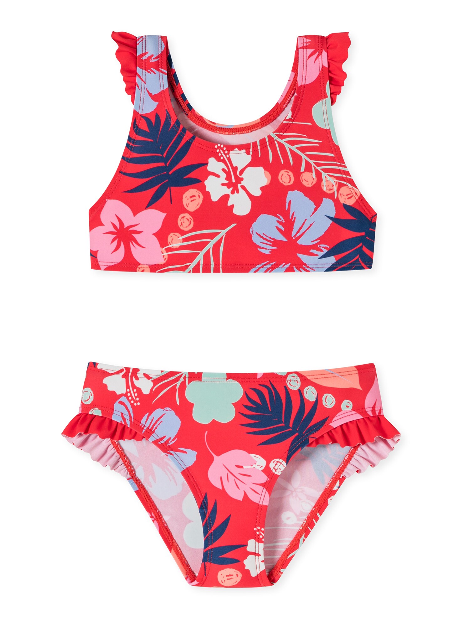 Schiesser Mädchen Bustier-Bikini Aqua Cat Zoe