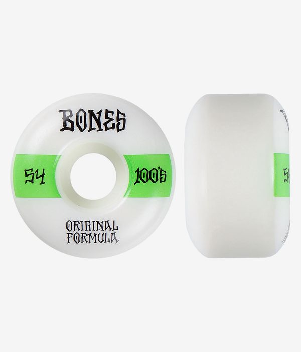 Bones 100's-OG #19 V4 Rollen (white green) 54mm 100A 4er Pack
