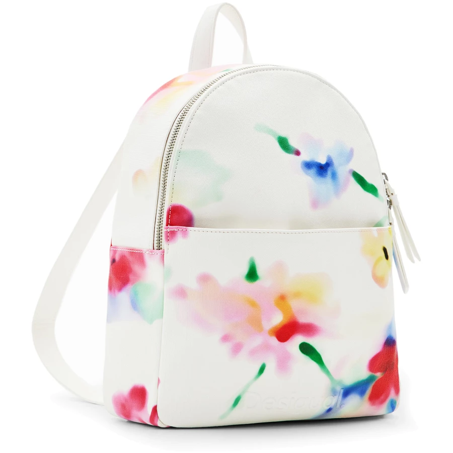 Desigual Liquidflower Mombasa - Rucksack Mini 30.5 cm white