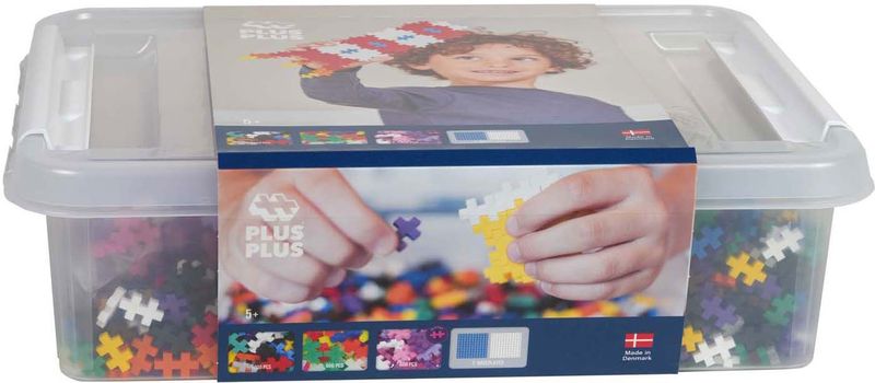 Plus-Plus - Opbergbox - Bouwspeelgoed - 2400 Delig - Kleurige Bouwstenen