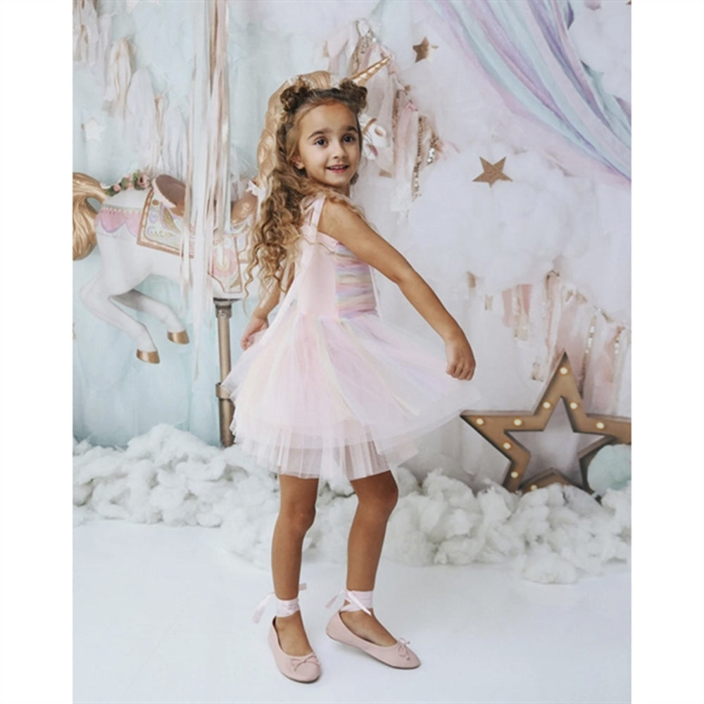 Unicorn Rainbow Ballerina Tulle Tutu Kjole Rainbow Pastel