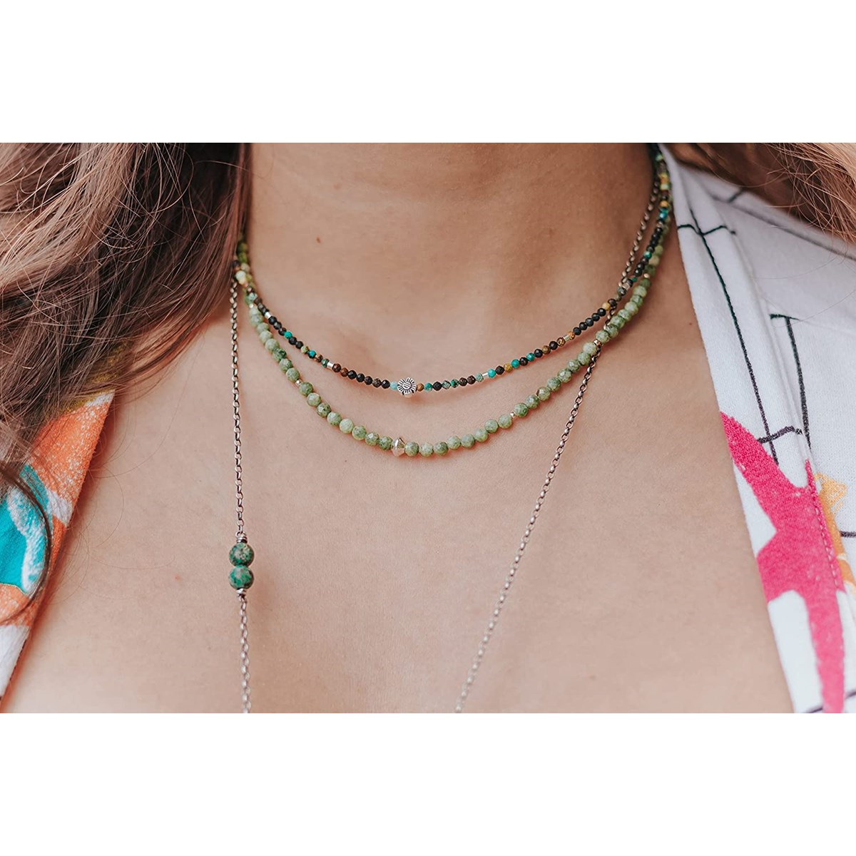 Collier Turquoise Africaine Abaeté Argent 925