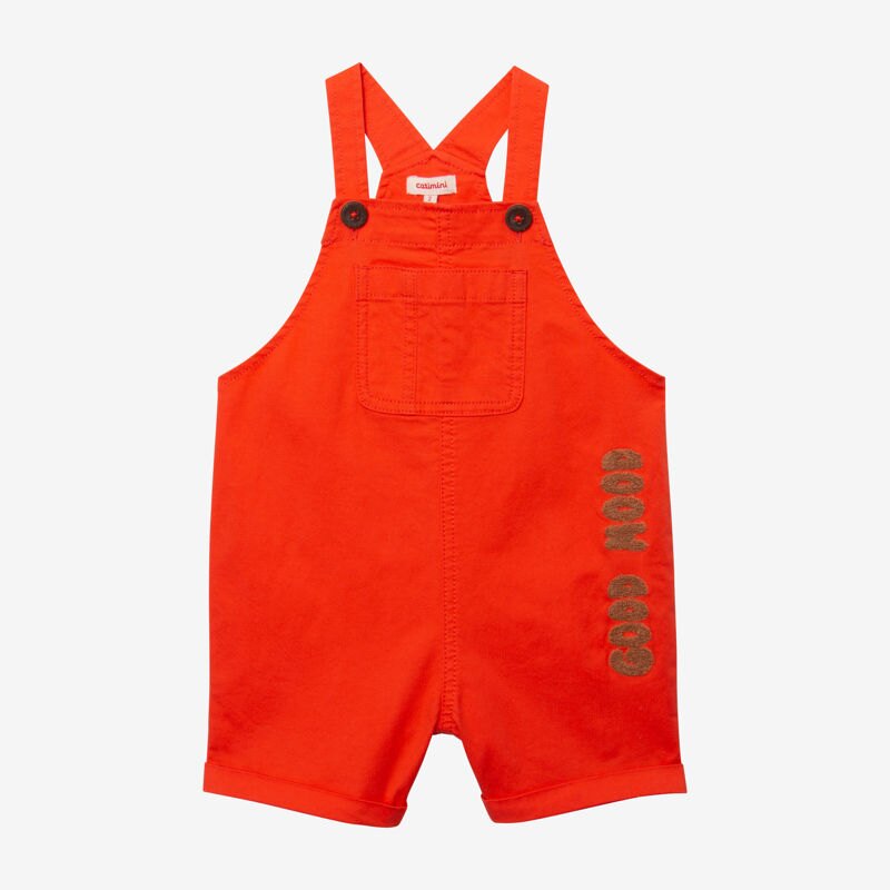 Salopette courte bébé garçon orange Catimini Orange