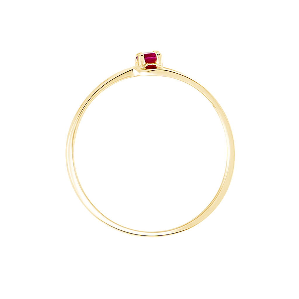 Bague Nesryne Or Jaune Rubis