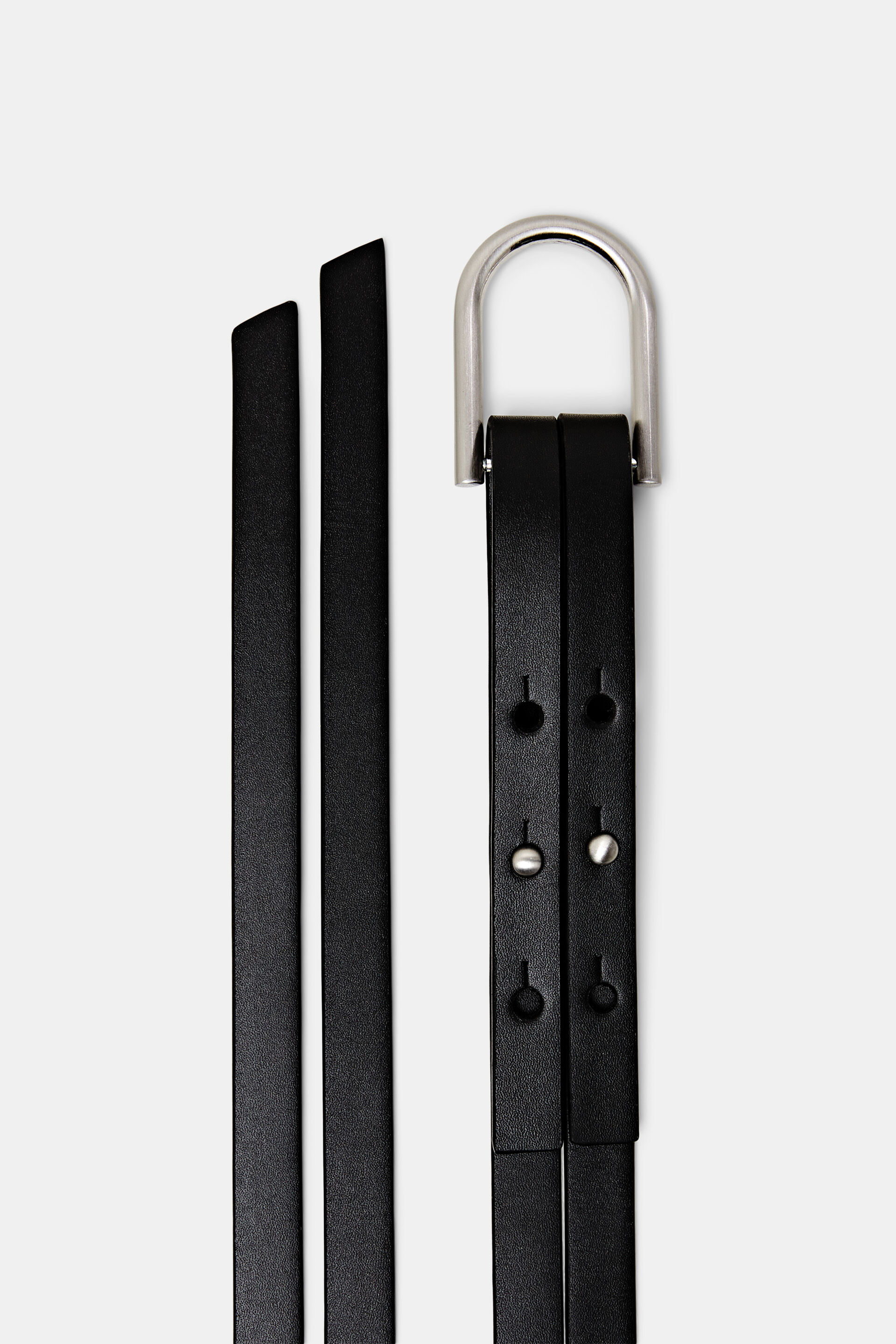 Ceinture taille haute en cuir véritable