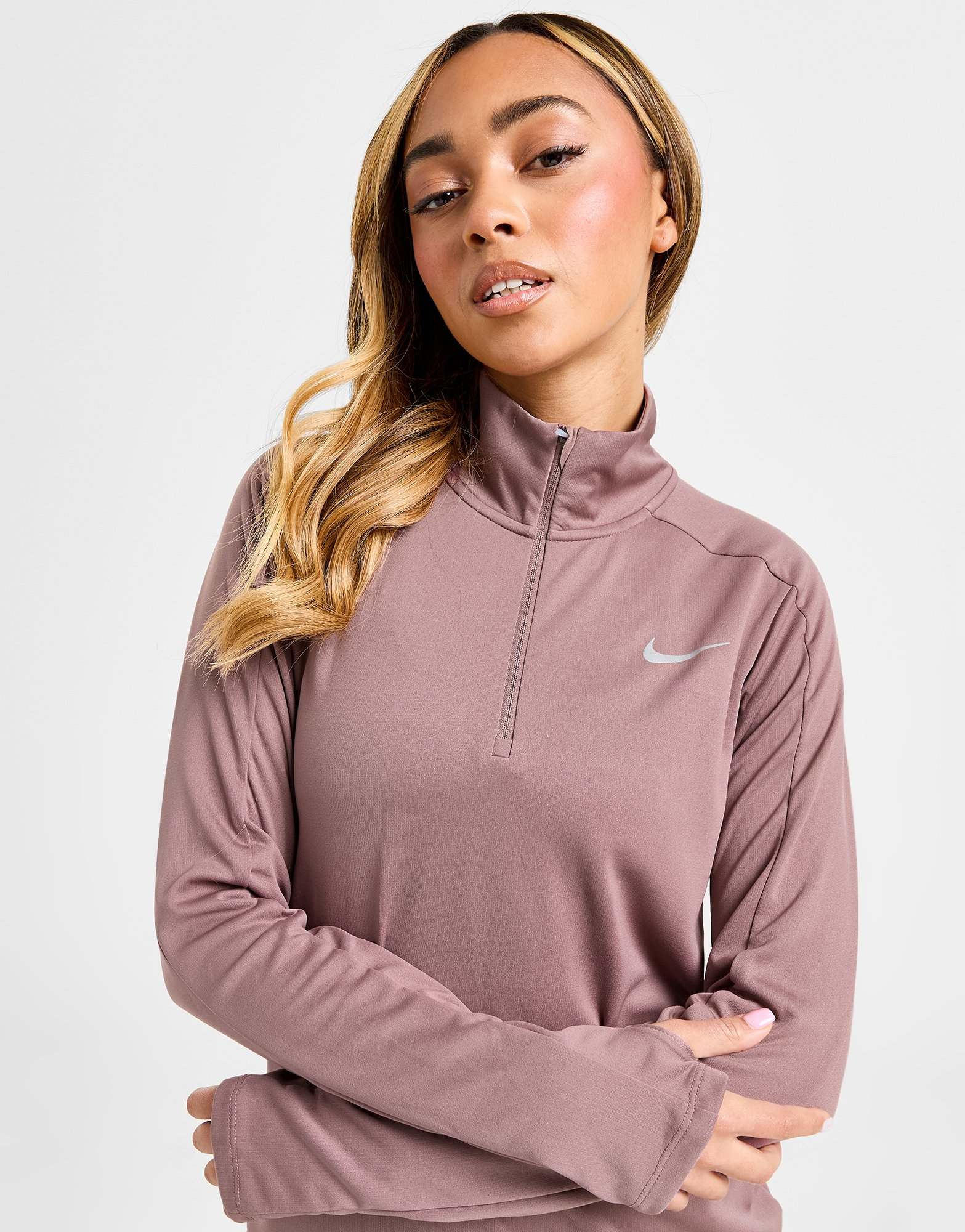 Nike Haut de survêtement zippé 1/4 Running Pacer Femme