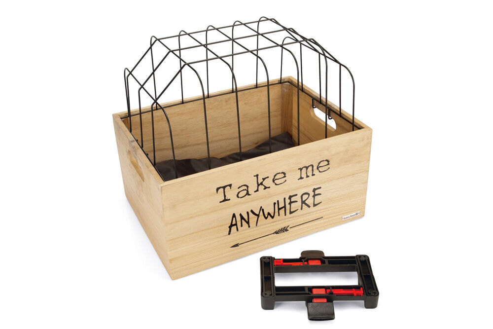 Beeztees Journey Hout   Kap - Fietsmand - 45x33x45 cm