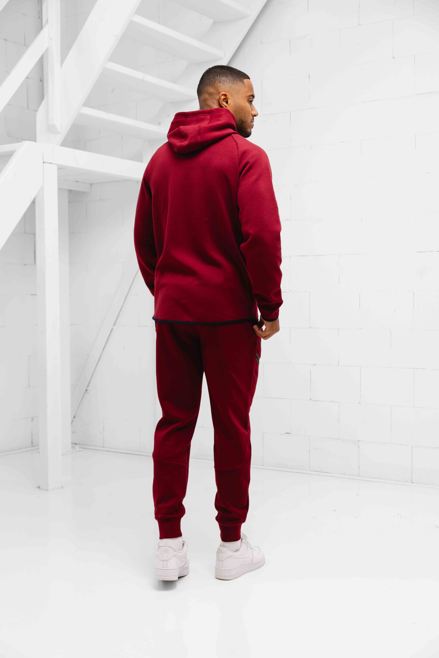 Under Armour Unstoppable Fleece Trainingspak Heren Donkerrood