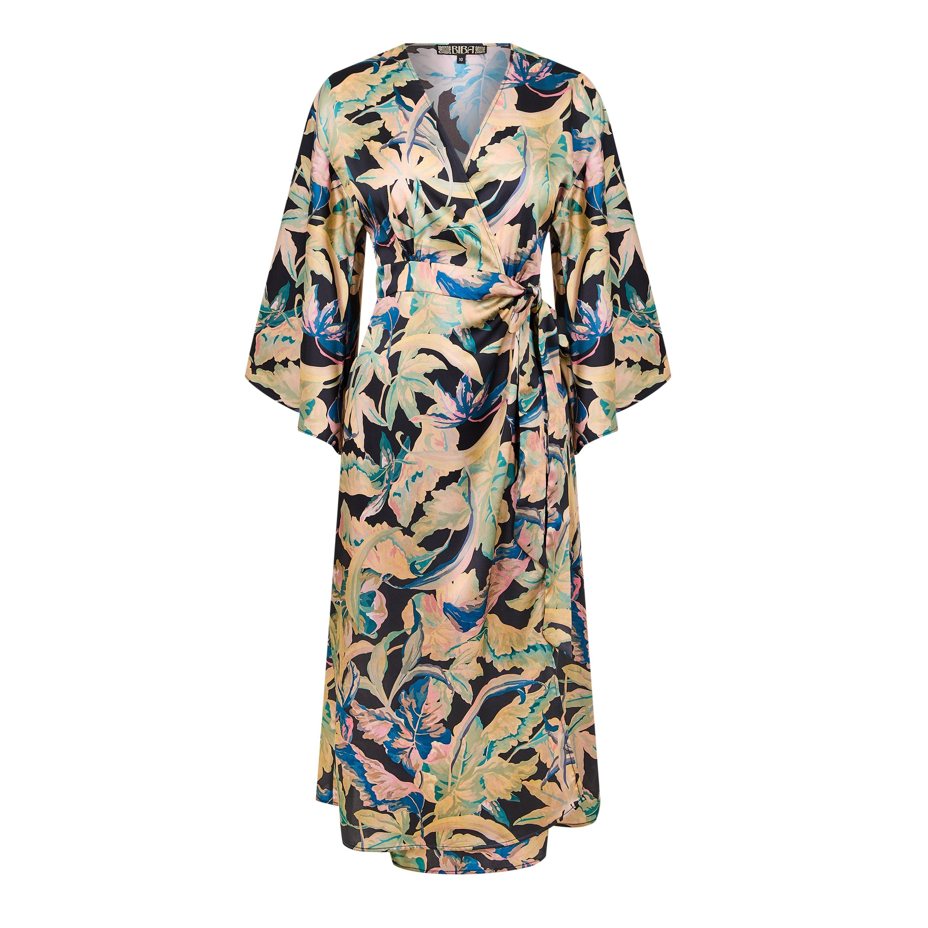 Biba Kimono Sleeve Wrap Dress