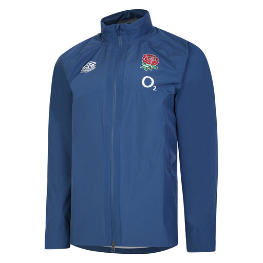 Jaqueta impermeável Umbro da seleção inglesa de rugby, temporada 22/23