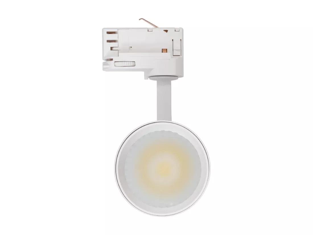 Spot LED sur Rail Triphasé 30W Bertha CCT Blanc Sélectionnable (chaud-neutre-froid)