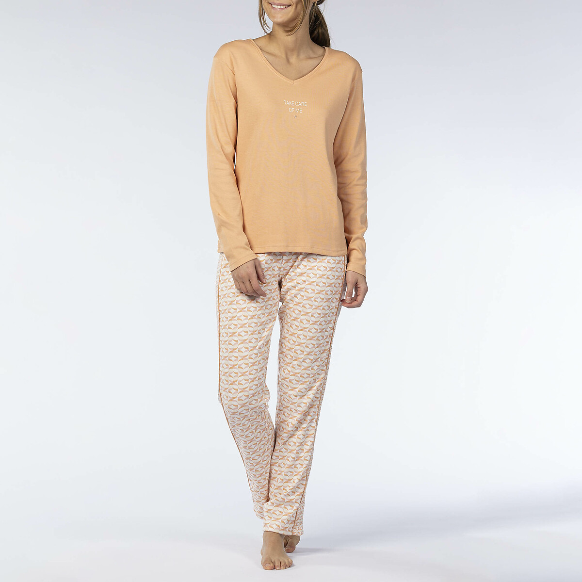 MELISSA BROWN<br>Pijama de algodão de manga comprida