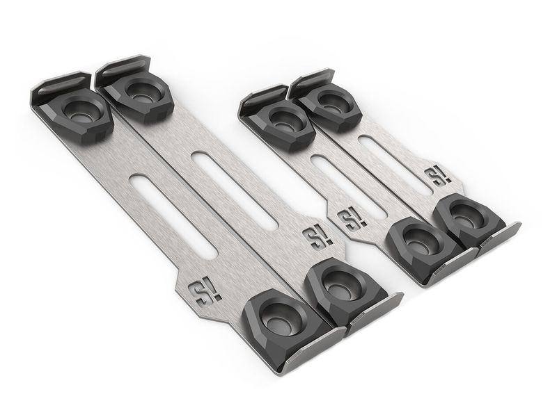 SNAP Rahmenloser Nummernhalter, 30 × 8 cm/50 × 11 cm, Edels Flexibler, fast unsichtbarer Kennzeichenhalter – auch für Wechselschilder