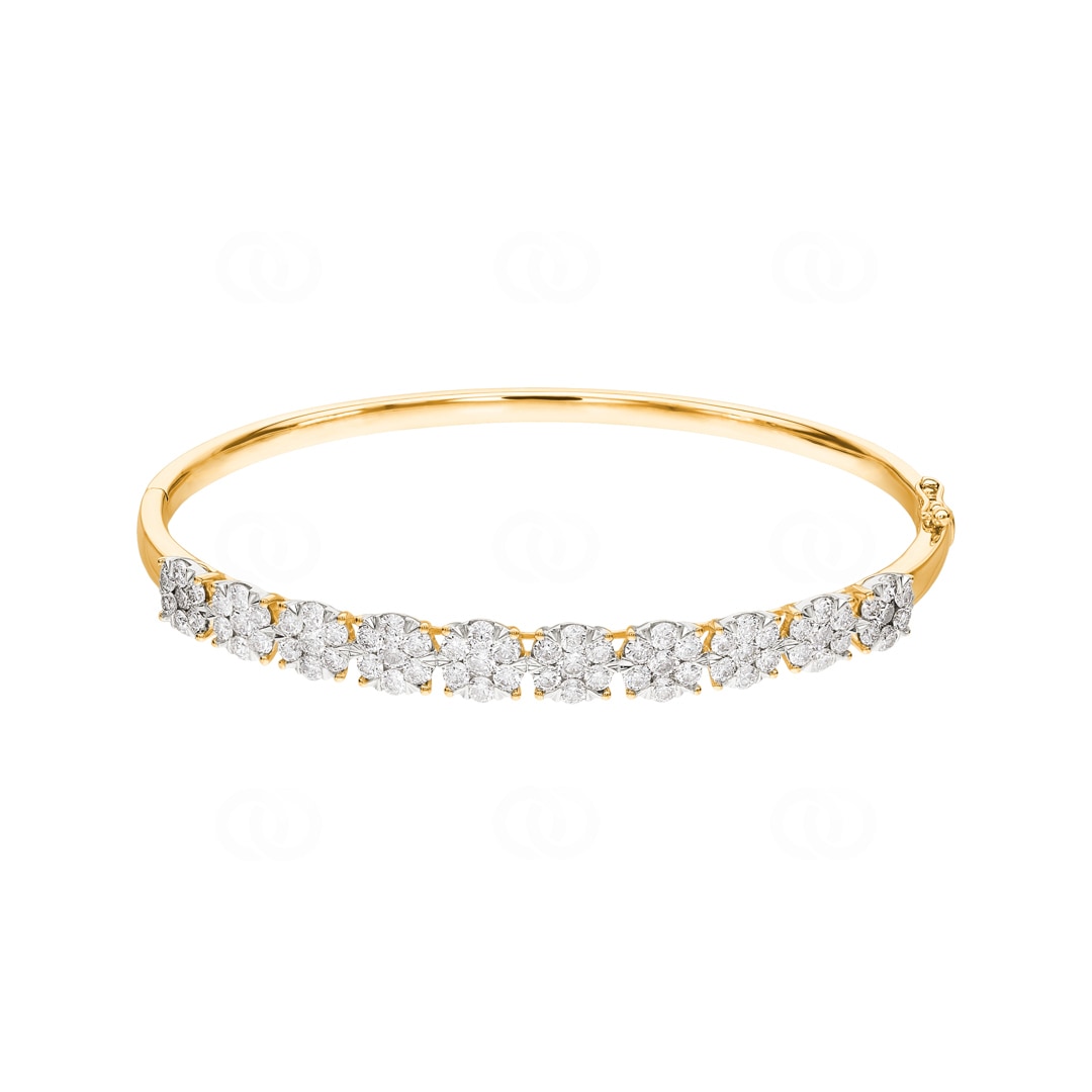 3.00 Karat Diamantarmreif 750/18 K Gelbgold