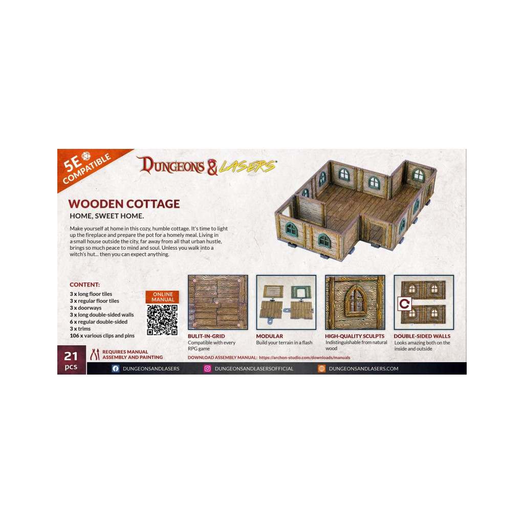 Dungeons & Lasers - Décors - Wooden Cottage